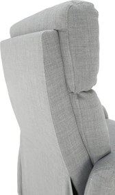 Állítható fotel, szürke szövet, FOREST