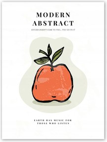 Boho gyümölcs piros Poszter 30x40cm #T41