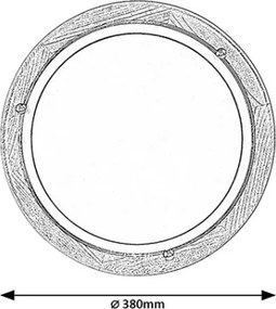 Brilagi - Mennyezeti lámpa ORBIS 2xE27/60W/230V átm. 38 cm fenyő