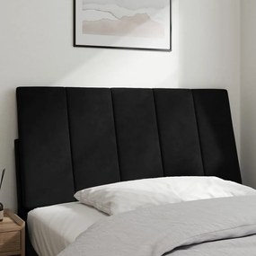 fekete bársony fejtámla párna 100 cm