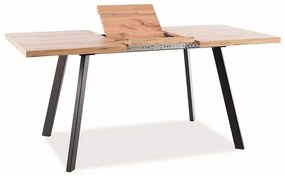 Kubelis étkezőasztal, artisan tölgy / fekete