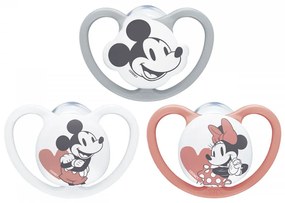 Baba cumi Space NUK 6-18h Disney Mickey Mouse fehér, vel. 6-18 h