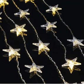 LED Karácsonyi kültéri lánc 30xLED/3,9m IP44 csillagok