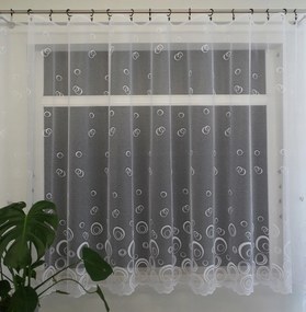 Mg Függöny jacquard 35921 Fehér 250cm magas lengyel 0,5m