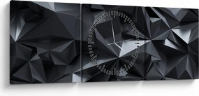 Kép - Geometriai absztrakció (órával) (90x30 cm)