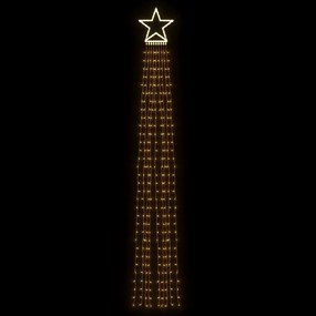 meleg fehér 320 LED-es karácsonyfafüzér 375 cm