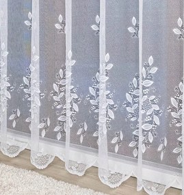 Mg Függöny 651/357 Fehér 440x250cm Kész Szalaggal K