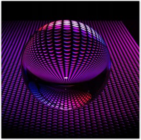 Poszterek 100x100 Lila gömb