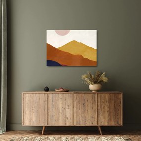 Üveg kép - Akvarell hegyek N⁰1 (70x50 cm)
