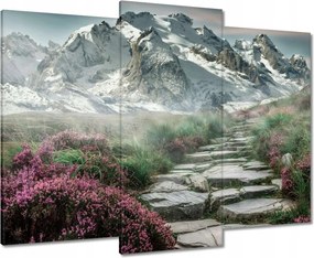 Vászonkép 90x70 Hegyi kilátás Tájkép Köd