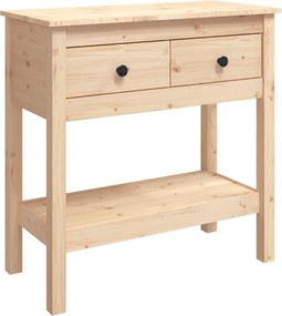 vidaXL tömör fenyőfa tálalóasztal 75 x 35 x 75 cm