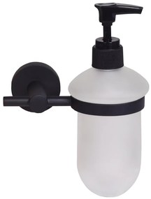 BISK Erga FOR YOU, falra szerelhető szappanadagoló, matt fekete, ERG-08253