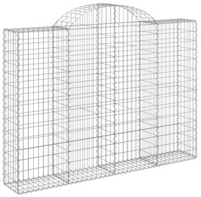 11 db íves horganyzott vas gabion kosár 200x30x140/160 cm