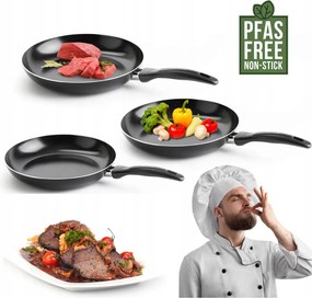 Vita Verde serpenyő szett 20cm 24cm & 28cm Univerzális tapadásmentes