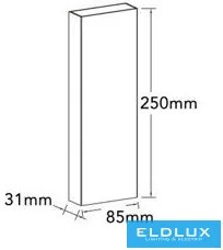 ELDLUX 2750-B3C Modern Kültéri Fali Lámpa LED IP44
