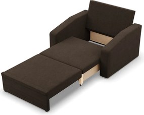 Vertico fekvőfotel, 90 cm széles, fonott, barna