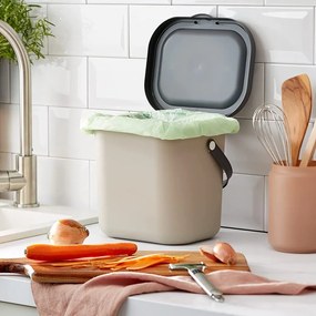 Világosbarna komposztálható hulladék gyűjtő 6 l Albula – Rotho