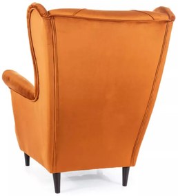 Lady Velvet fotel fahéj