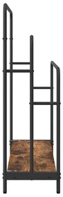 Ruhaszárító polcokkal Füstölt tölgy 90 x 30 x 100.5 cm Faanyag