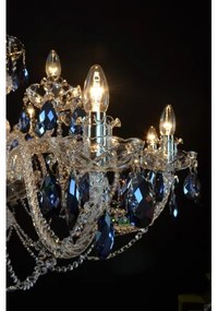 Wranovsky JWZ166182231 - Kristály csillár láncon OCEAN 18xE14/40W/230V