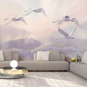 Öntapadó fotótapéta - Flying Swans