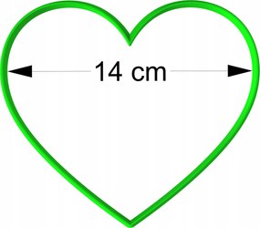 Mézeskalács lyukasztó Nagymama És Nagypapa Napja Valentin nap Szív XXL 14cm