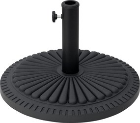 Outsunny 14 kg-os Napernyő Állvány, Kerek Napernyő Tartó, Nehéz Napernyő Súly 35-48mm Átmérőjű Rúdhoz, Balkonra, Teraszra, Kertbe, Fekete | Aosom