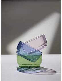 Rózsaszín üveg tálka szett 2 db-os 500 ml Torino – Lyngby Glas