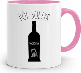 Soltésznak Rózsaszín Fél Soltész Bögre Ajándék fényképes nyomattal