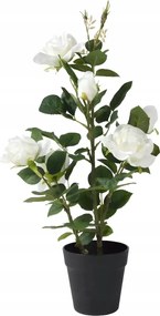 Rózsa rózsa művirág fehér virág cserépben dekoratív 62cm