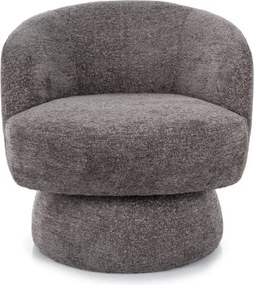 Forgatható design fotel COSMIC RAVEN, szürke