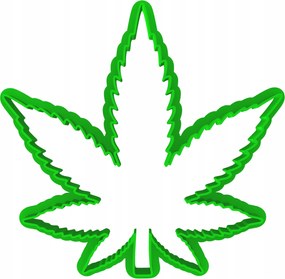 Forma LyukasztĂł MĂ©zeskalĂĄcs kiszĂșrĂł MarihuĂĄna kenderlevĂ©l 10cm