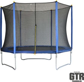 GTR PRO Blue Sky Trambulin kék, védőhálóval, 305 cm
