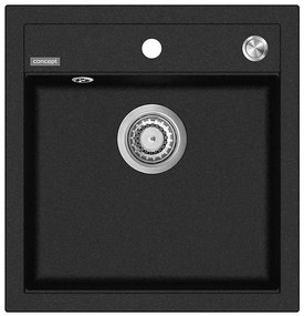 Concept DG00C50BC - CUBIS konyhai mosogató 49x51 cm gránit/fekete