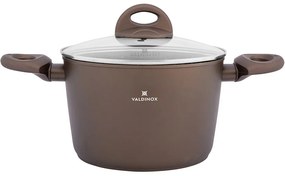 Valdinox Aurum lábas tapadásmentes felülettel és fedővel, 20 cm, 3,2 l