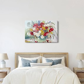 Egy váza képe vadvirágokkal (90x60 cm)