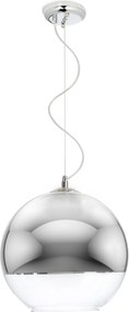 RENDL BEAU MONDE 35 závěsná chromované sklo/čiré sklo 230V LED E27 15W