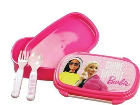 Barbie Shine Bright szendvicsdoboz + evőeszköz szett