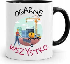 Bögre Fekete Építő Barkács Szakember Ajándék fényképes nyomtatással