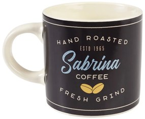 Antracitszürke-krémszínű kerámia bögre 350 ml Sabrina – Rex London