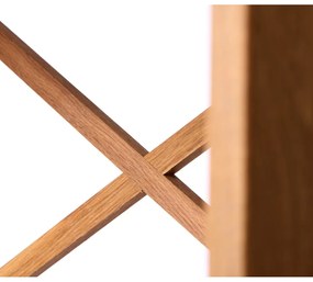 Natúr színű tölgyfa polcos állvány 70x87 cm X-Shelf – Unique Furniture
