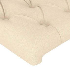 2 db krémszínű szövet fejtámla 90x7x78/88 cm