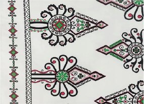 Párnahuzat Prémium fehér hegyvidéki 50x60 Zakopane népi