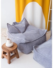Kék kordbársony gyerek babzsákfotel Chair – Wigiwama