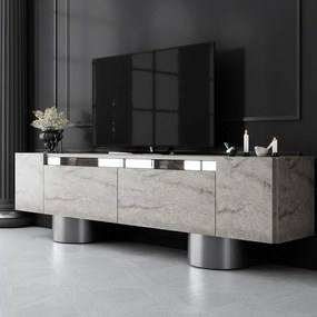 TV szekrény Bohem - Travertine, Silver