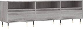 vidaXL szürke sonoma színű szerelt fa TV-szekrény 150x30x44,5 cm