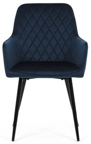 Kék Bársony Étkezőszék. DCH-215 BLUE4