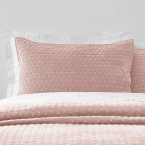 Törtrózsaszín bársony steppelt ágytakaró 240x260 cm Attica Velvet – Bianca