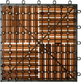 Deuba Fa padlólapok Quatro mozaik - készlet 11 db, 30x30 cm