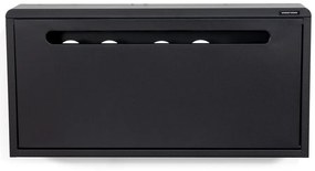 Fekete fém billenő ajtós függő cipőtartó Mario – Spinder Design